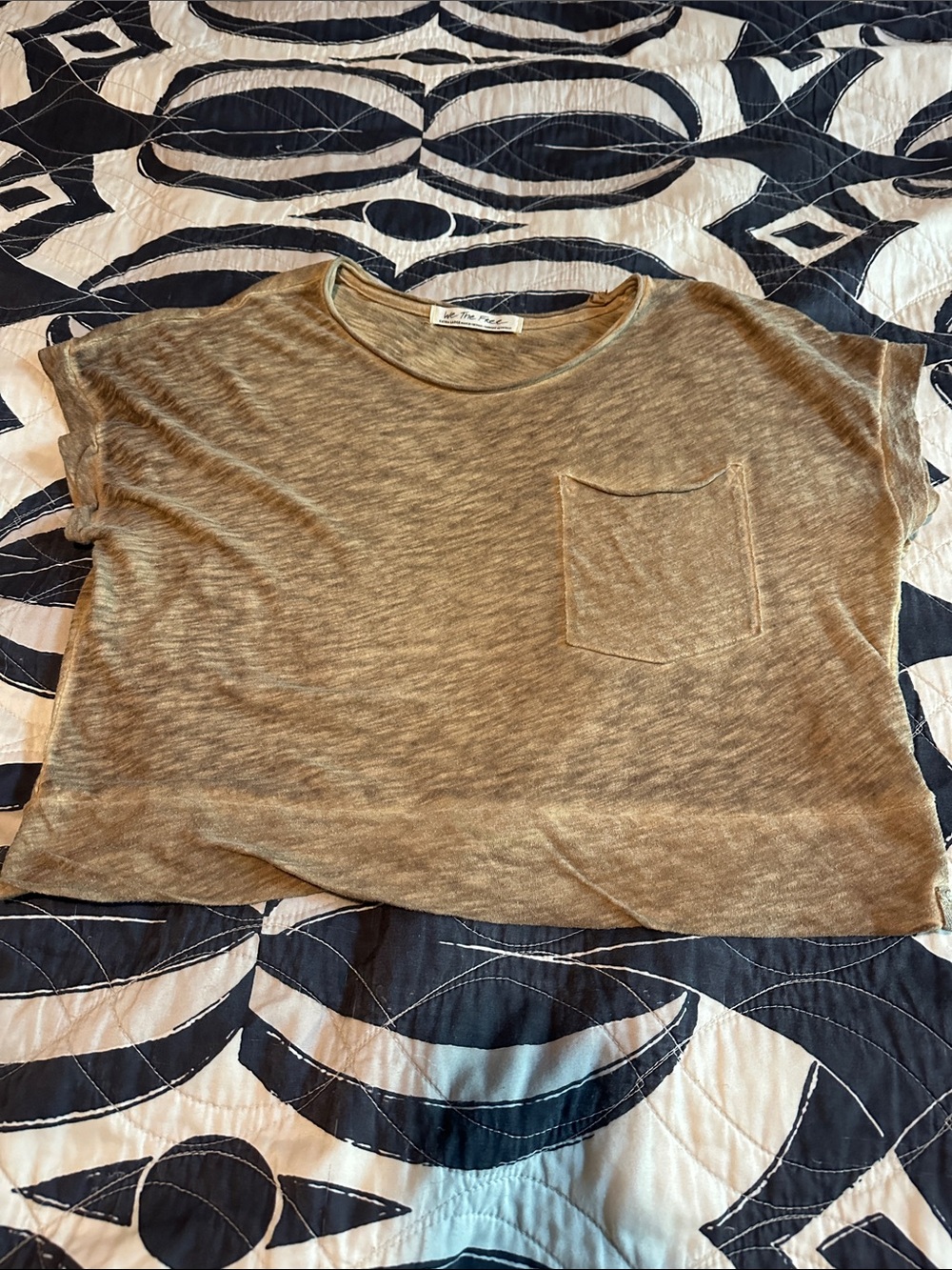 We the free Pocket Tee - Olive Green Free People